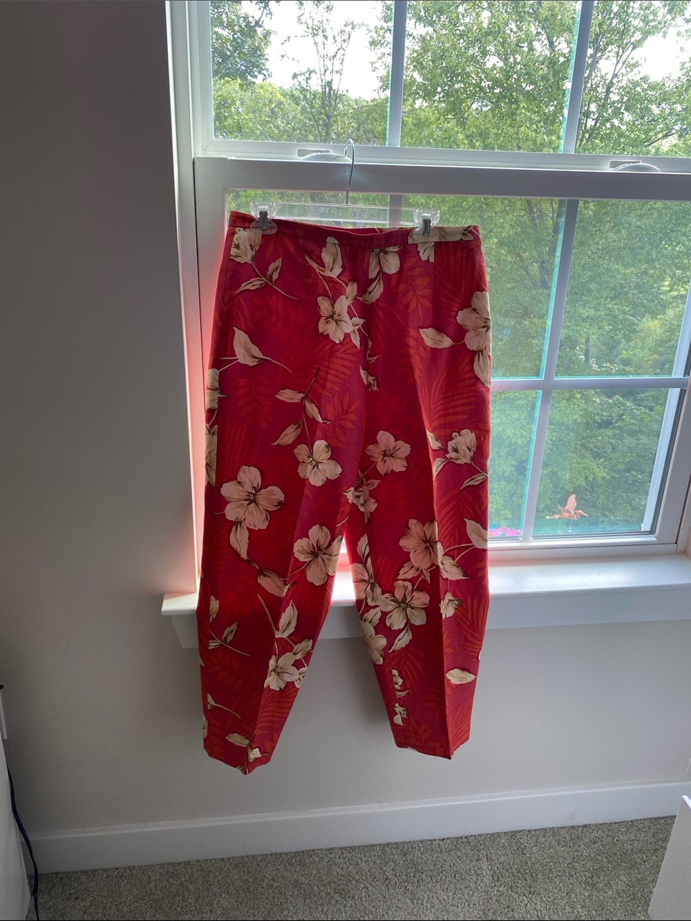 Talbots 14p linen and silk tropical slacks EUC